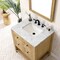 James Martin Vanities Breckenridge 30in Single Vanity, Light Natural Oak w/ 3 CM Carrara Marble Top 330-V30-LNO-3CAR - alternate 5